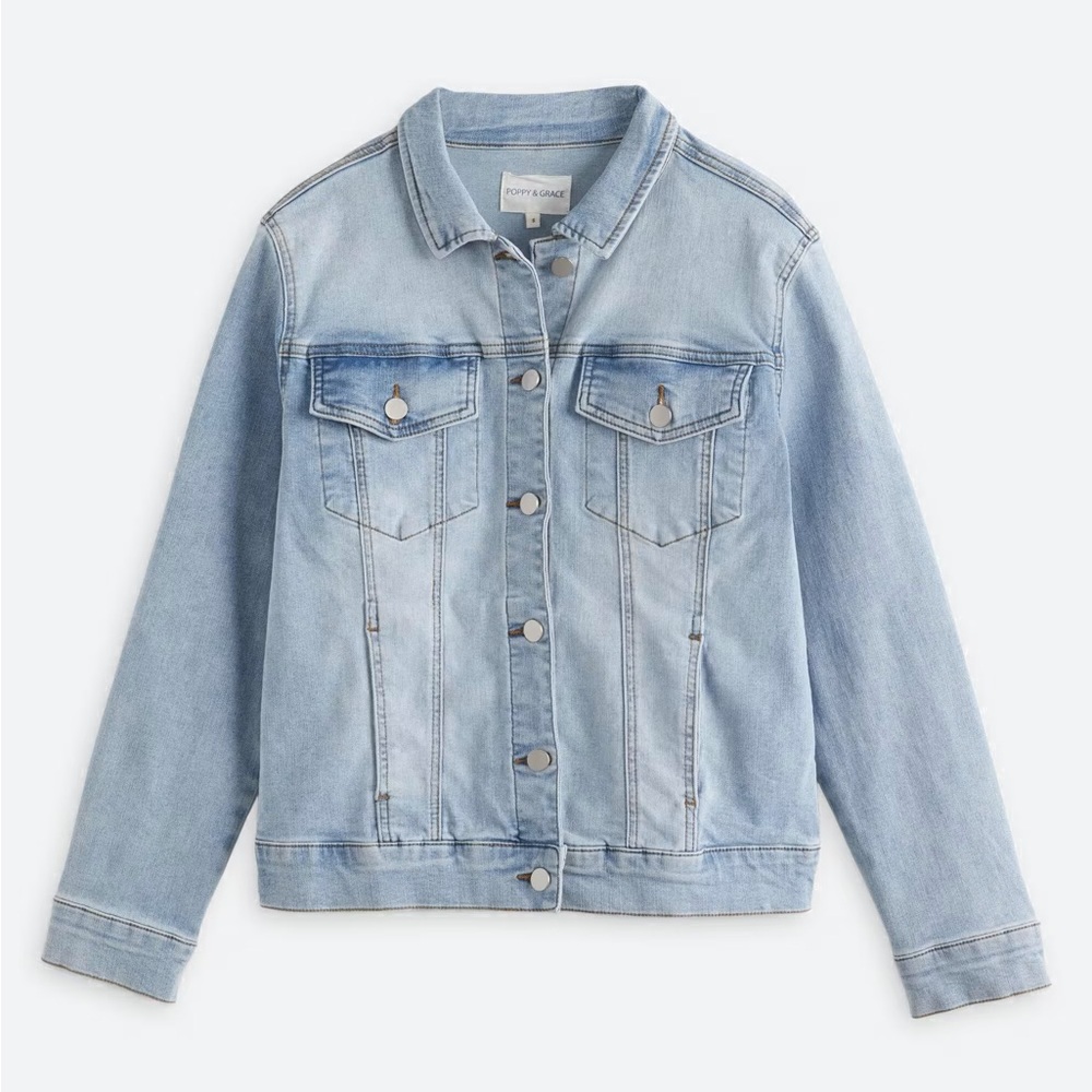 Poppy & Grace Martina Denim Jacket, Size XS